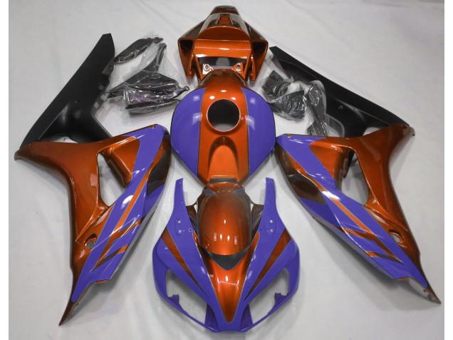 Arancio Lucido & Blu Scuro 06-07 CBR1000RR Carena Arancio Lucido & Blu Scuro 06-07 CBR1000RR Carena
