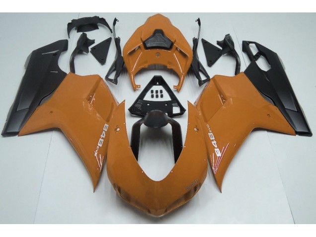 Arancione Lucido & Nero 07-14 Ducati 848 1098 1198 Carena Arancione Lucido & Nero 07-14 Ducati 848 1098 1198 Carena