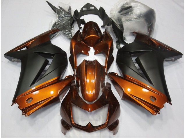Arancione & Nero Opaco 08-12 Ninja 250 Carena Arancione & Nero Opaco 08-12 Ninja 250 Carena