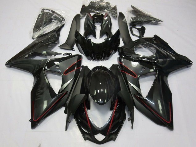 Argento Nero & Rosso 09-16 GSXR 1000 Carena Argento Nero & Rosso 09-16 GSXR 1000 Carena