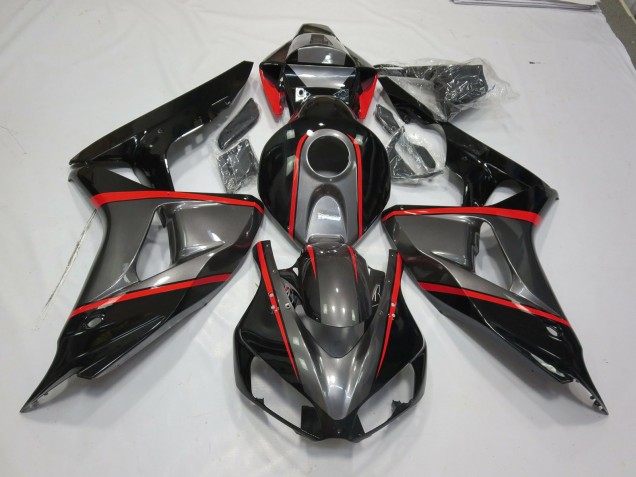 Argento Nero Rosso Pin Stripe 06-07 CBR1000RR Carena Argento Nero Rosso Pin Stripe 06-07 CBR1000RR Carena