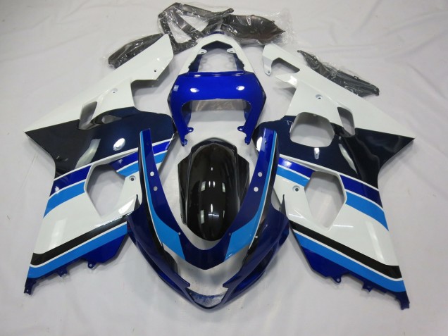 Azzurro Bianco & Nero 04-05 GSXR 600-750 Carena Azzurro Bianco & Nero 04-05 GSXR 600-750 Carena