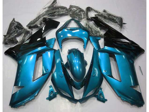Azzurro Lucido & Nero 07-08 ZX6R Carena Azzurro Lucido & Nero 07-08 ZX6R Carena