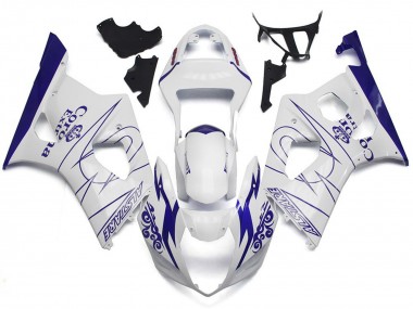 Bianco Corona Stile Personalizzato 03-04 GSXR 1000 Carena