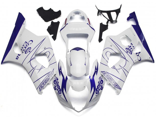 Bianco Corona Stile Personalizzato 03-04 GSXR 1000 Carena Bianco Corona Stile Personalizzato 03-04 GSXR 1000 Carena