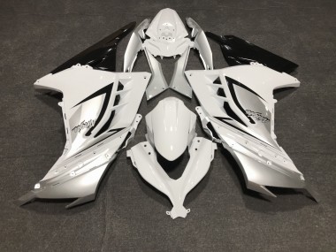 Bianco Lucido & Argento 13-18 Ninja 300 Carena
