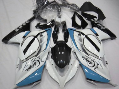 Bianco Lucido & Azzurro 13-18 Ninja 300 Carena