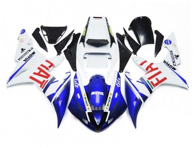Bianco Lucido & Blu Fiat 02-03 R1 Carena Bianco Lucido & Blu Fiat 02-03 R1 Carena