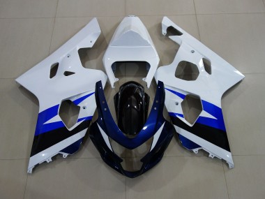 Bianco Lucido & Blu Intenso 04-05 GSXR 600-750 Carena