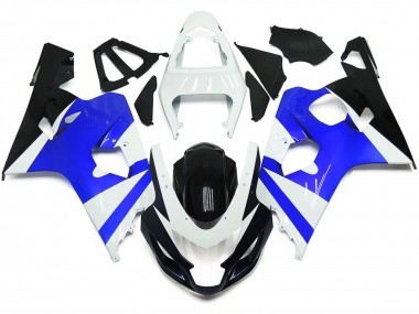 Bianco Lucido & Blu Lucido 04-05 GSXR 600-750 Carena