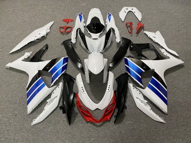 Bianco Lucido Blu Nero & Rosso 09-16 GSXR 1000 Carena