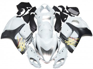 Bianco Lucido Con Stile Argento 08-20 GSXR 1300 Carena