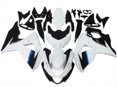 Bianco Lucido & Nero 09-16 GSXR 1000 Carena