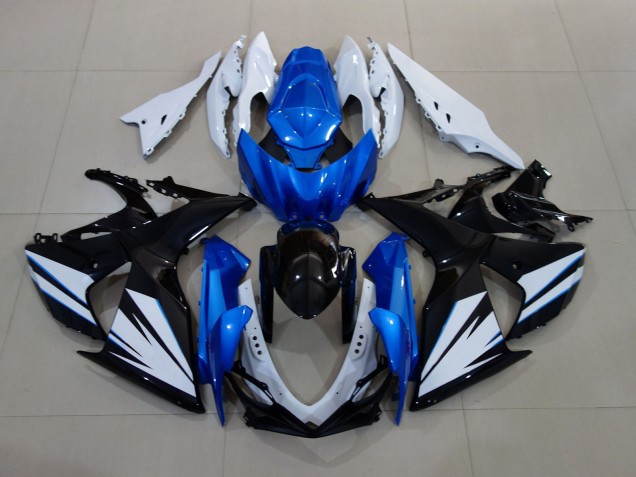 Bianco Lucido & Nero Con Rosso Blu Opaco 09-16 GSXR 1000 Carena Bianco Lucido & Nero Con Rosso Blu Opaco 09-16 GSXR 1000 Carena