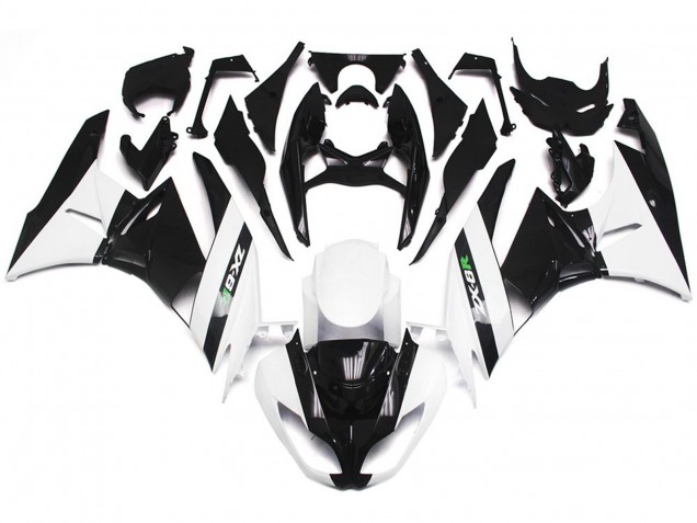 Bianco Lucido & Nero Lucido 09-12 ZX6R Carena Bianco Lucido & Nero Lucido 09-12 ZX6R Carena