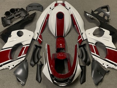 Bianco Lucido & Rosso Scuro 98-07 YZF600 Carena