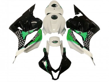 Bianco Lucido & Schizzi Verdi 09-12 CBR600RR Carena