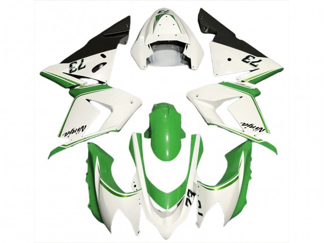 Bianco Lucido & Verde 04-05 ZX10R Carena Bianco Lucido & Verde 04-05 ZX10R Carena