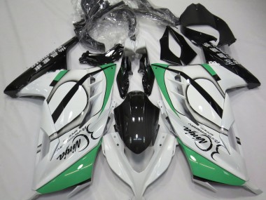 Bianco Lucido & Verde 13-18 Ninja 300 Carena