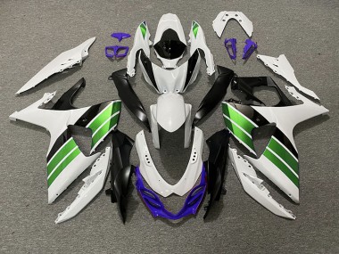 Bianco Lucido Verde Nero & Viola 09-16 GSXR 1000 Carena