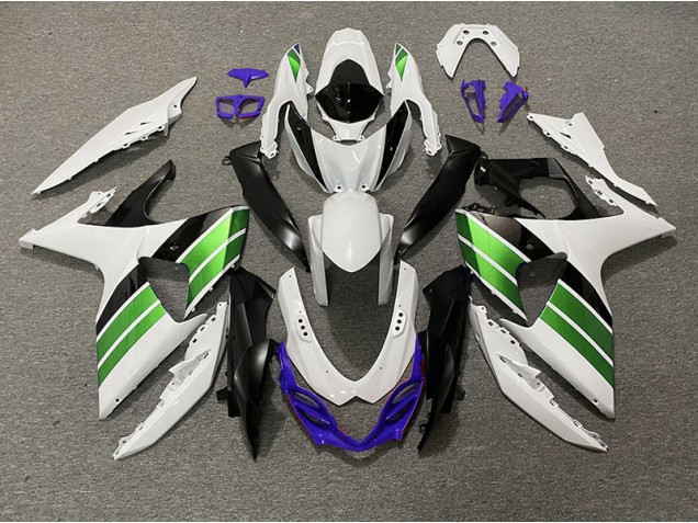 Bianco Lucido Verde Nero & Viola 09-16 GSXR 1000 Carena