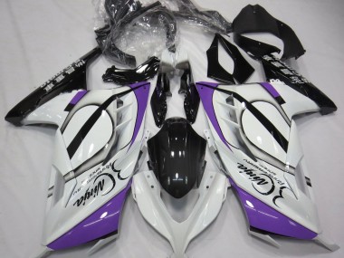 Bianco Lucido & Viola 13-18 Ninja 300 Carena