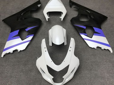 Bianco Opaco & Blu 04-05 GSXR 600-750 Carena
