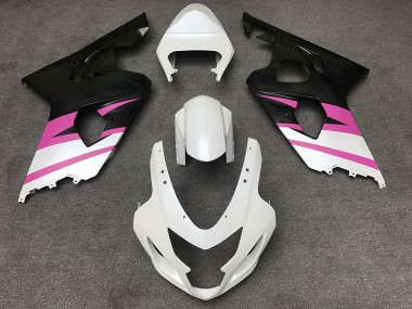 Bianco Opaco & Rosa 04-05 GSXR 600-750 Carena