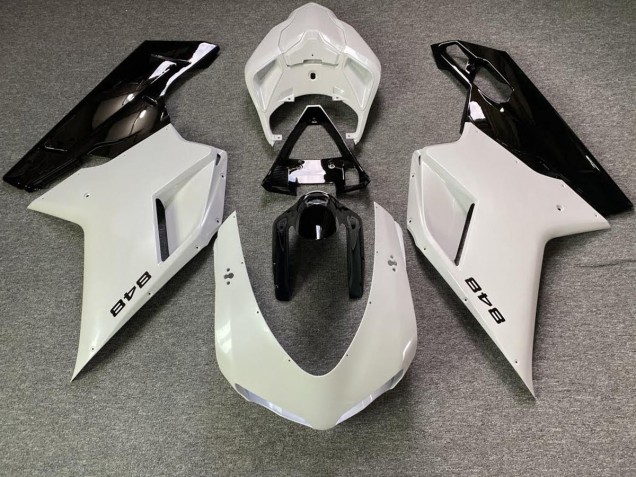 Bianco Perla & Nero 07-14 Ducati 848 1098 1198 Carena Bianco Perla & Nero 07-14 Ducati 848 1098 1198 Carena