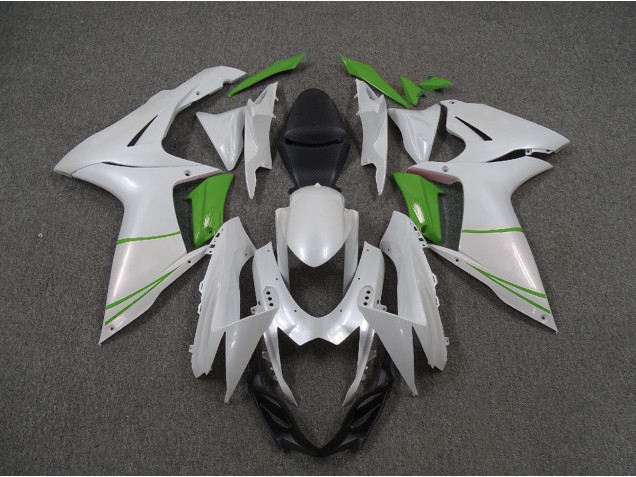 Bianco Perla & Verde 11-24 GSXR 600-750 Carena Bianco Perla & Verde 11-24 GSXR 600-750 Carena