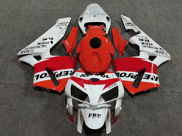 Bianco Rosso & Arancione Repsol 05-06 CBR600RR Carena Bianco Rosso & Arancione Repsol 05-06 CBR600RR Carena