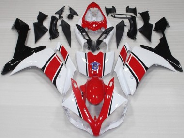 Bianco & Rosso Stile OEM Lucido 07-08 R1 Carena