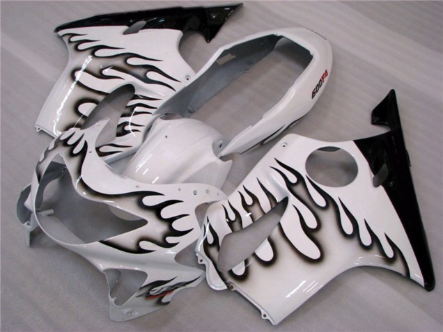 Blanc Et Noir Flamme 99-00 CBR600 F4 Carena Blanc Et Noir Flamme 99-00 CBR600 F4 Carena
