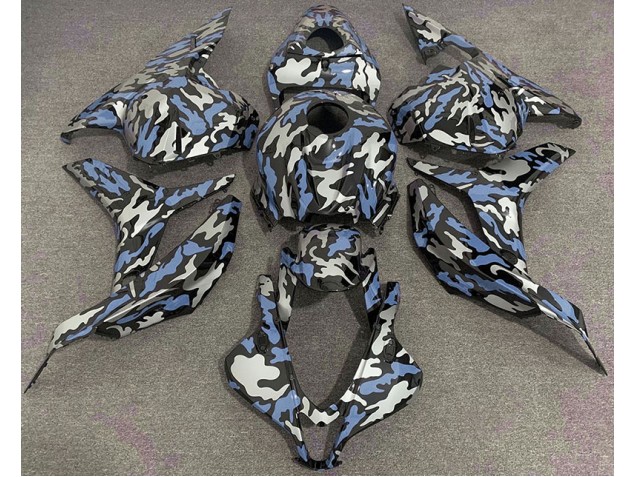 Blu & Argento Camo 09-12 CBR600RR Carena Blu & Argento Camo 09-12 CBR600RR Carena