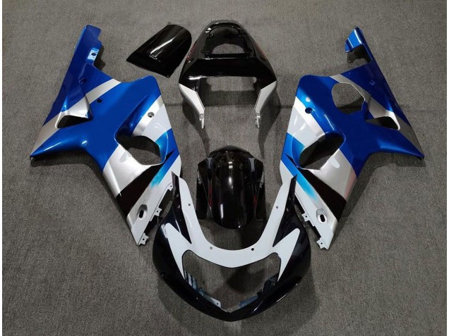 Blu Lucido & Argento OEM 00-02 GSXR 1000 Carena