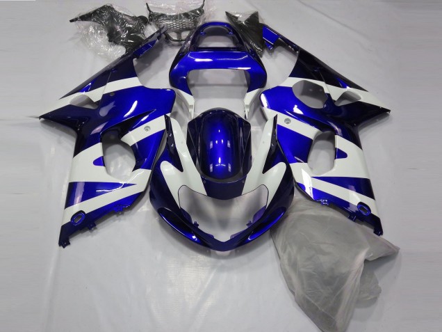 Blu Lucido & Bianco 00-02 GSXR 1000 Carena Blu Lucido & Bianco 00-02 GSXR 1000 Carena