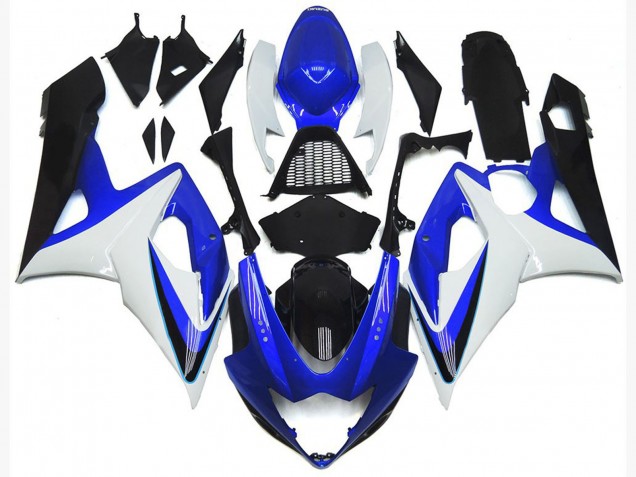 Blu Lucido & Bianco 05-06 GSXR 1000 Carena Blu Lucido & Bianco 05-06 GSXR 1000 Carena