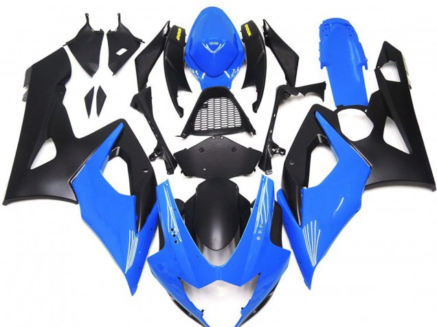 Blu Lucido Con Loghi Gialli 05-06 GSXR 1000 Carena Blu Lucido Con Loghi Gialli 05-06 GSXR 1000 Carena