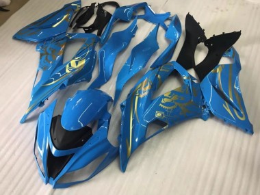 Blu Lucido Con Oro 16-19 ZX10R Carena