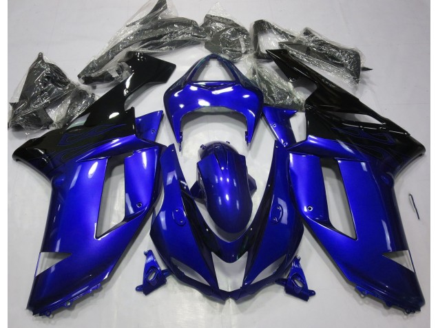Blu Lucido & Nero 07-08 ZX6R Carena Blu Lucido & Nero 07-08 ZX6R Carena