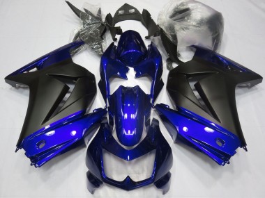 Blu & Nero Opaco 08-12 Ninja 250 Carena