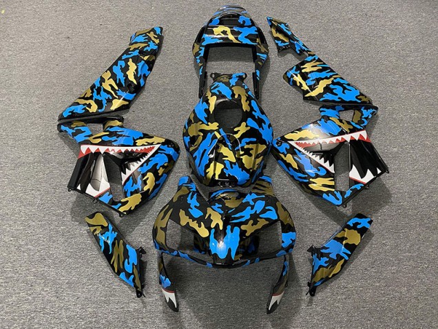 Blu & Oro Camo 03-04 CBR600RR Carena Blu & Oro Camo 03-04 CBR600RR Carena