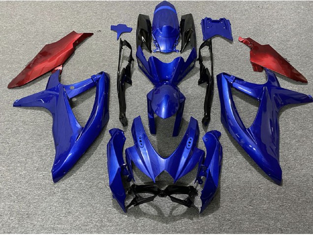 Blu Scuro & Rosso 08-10 GSXR 600-750 Carena Blu Scuro & Rosso 08-10 GSXR 600-750 Carena