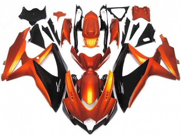 Bronzo Arancione & Nero 08-10 GSXR 600-750 Carena Bronzo Arancione & Nero 08-10 GSXR 600-750 Carena