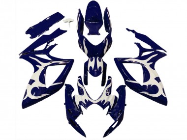 Design Blu Scuro & Bianco 06-07 GSXR 600-750 Carena