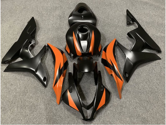 Design Nero Opaco & Arancione 07-08 CBR600RR Carena Design Nero Opaco & Arancione 07-08 CBR600RR Carena