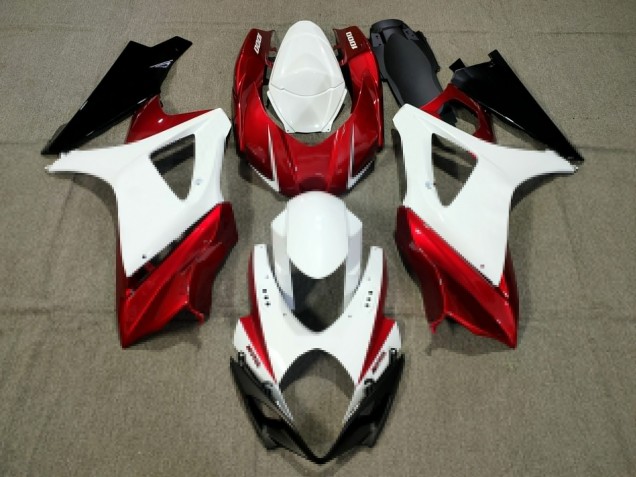 Design Personalizzato Rosso 07-08 GSXR 1000 Carena Design Personalizzato Rosso 07-08 GSXR 1000 Carena