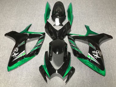 Design Verde Lucido & Nero 06-07 GSXR 600-750 Carena
