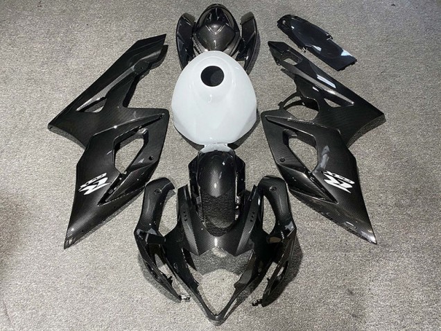 Fibra Di Carbonio Stile & Bianco Lucido 05-06 GSXR 1000 Carena