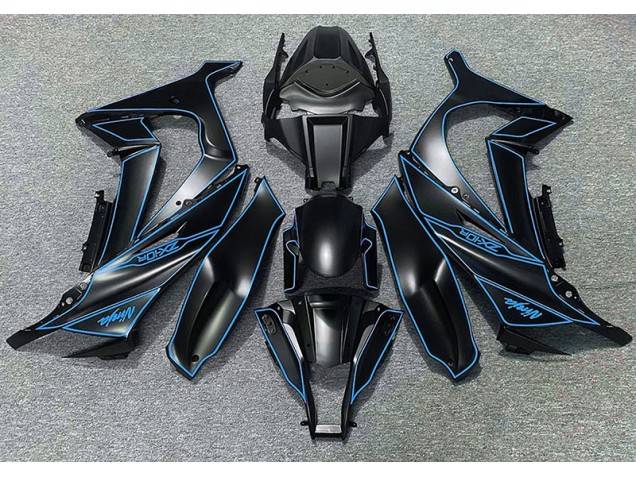 Fodera Nera Opaca & Blu 11-15 ZX10R Carena